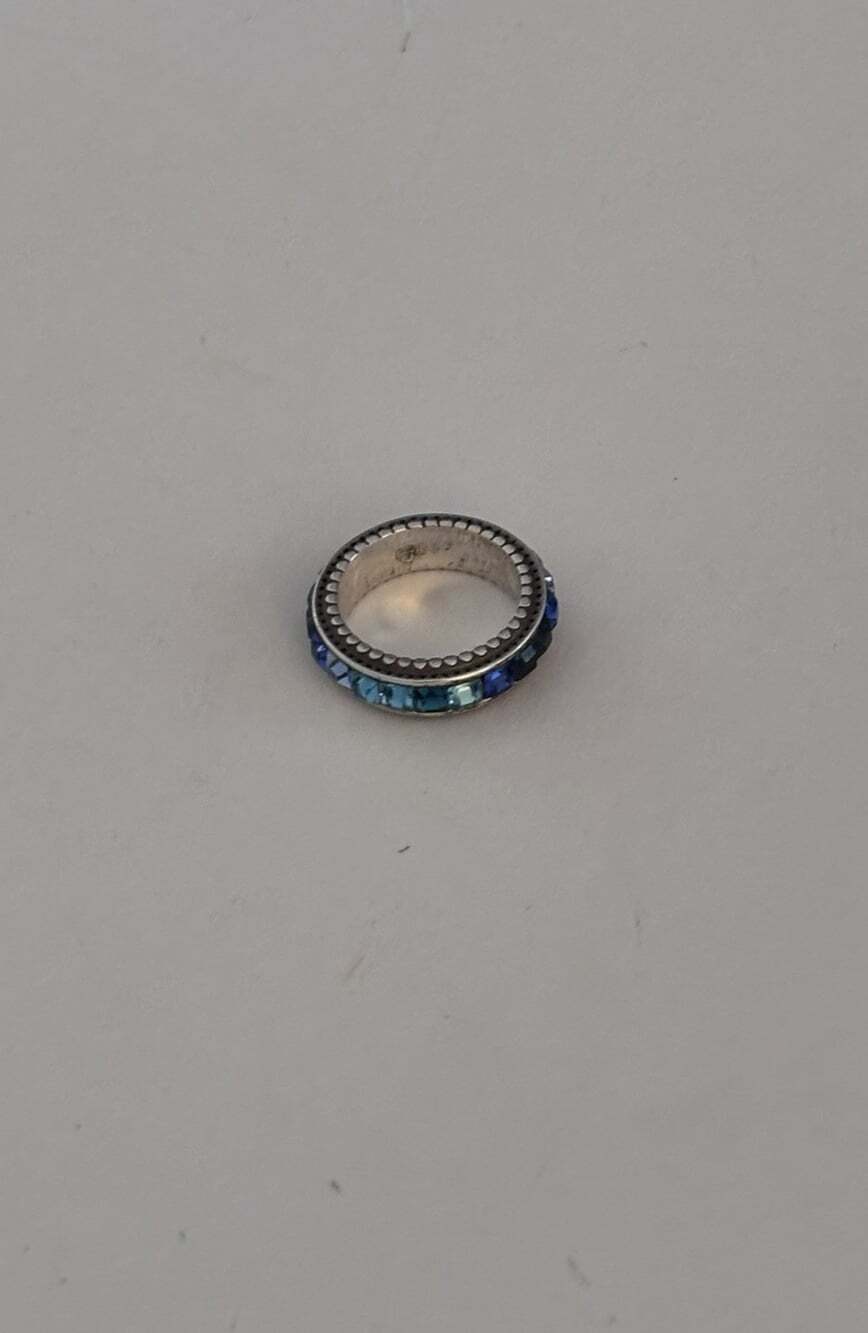 Brighton Blue Crystal Stackable Ring - Picture 6 of 6